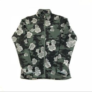 Green Floral Print Helly Hansen Bykle Fleece